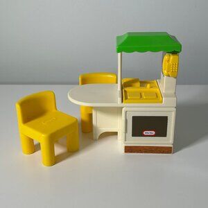 Vintage 90s Little Tikes Dollhouse Party Kitchen Set Of 3 (ZZ28)